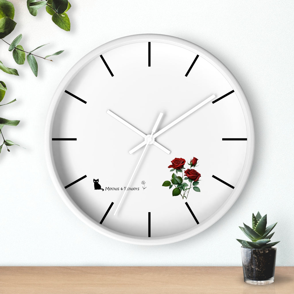 Wall Clock (Roses Flower)
