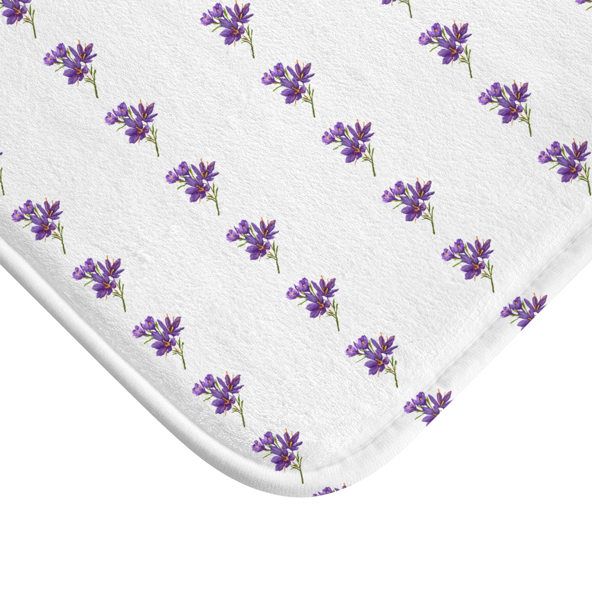 Bath Mat (Blue Flower)
