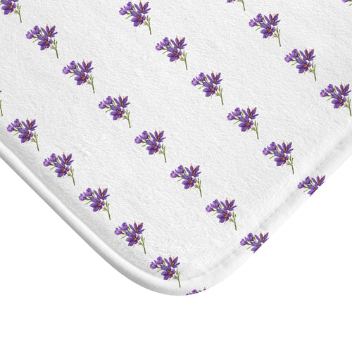 Bath Mat (Blue Flower)