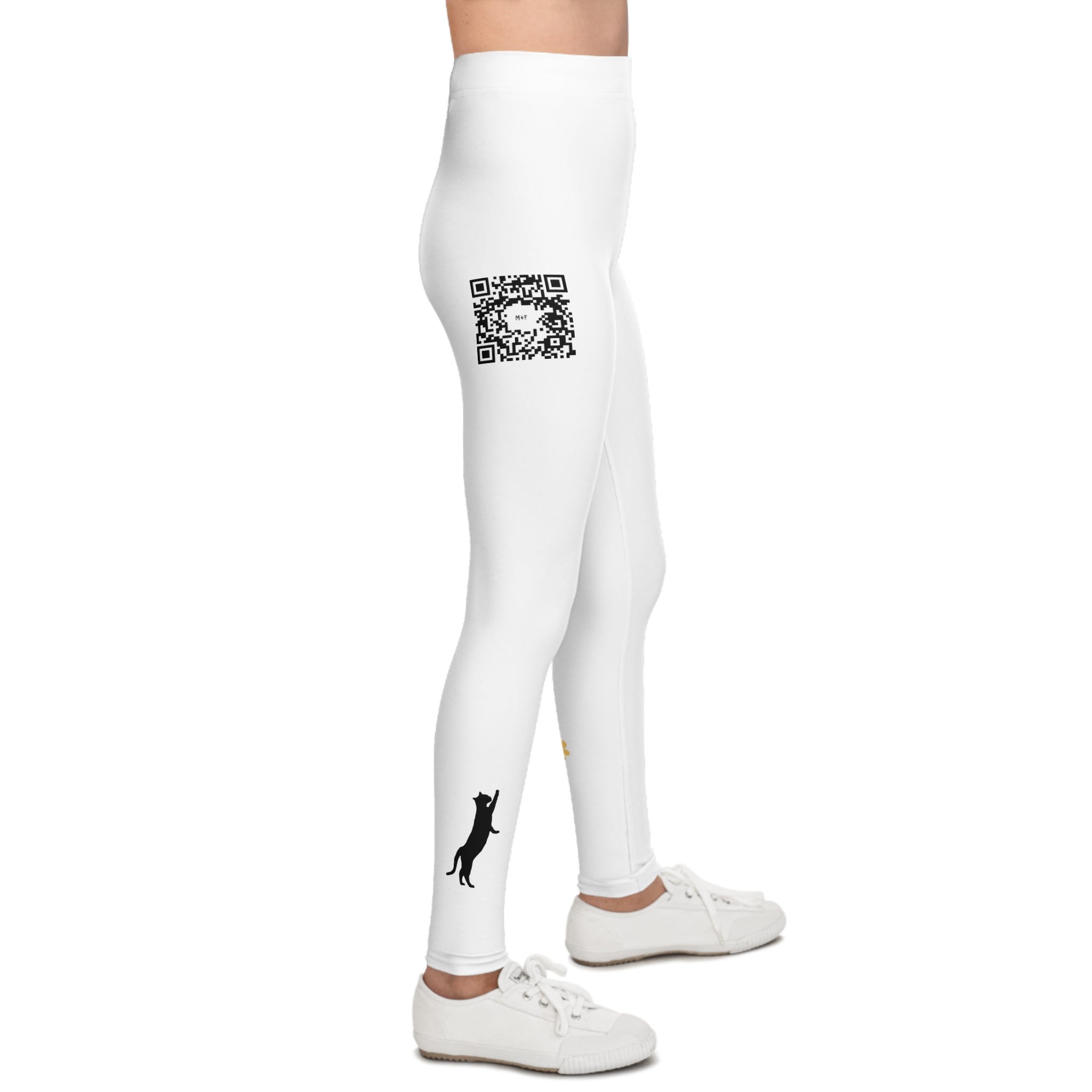 Youth Leggings (M&F Logo Yellow Flower)