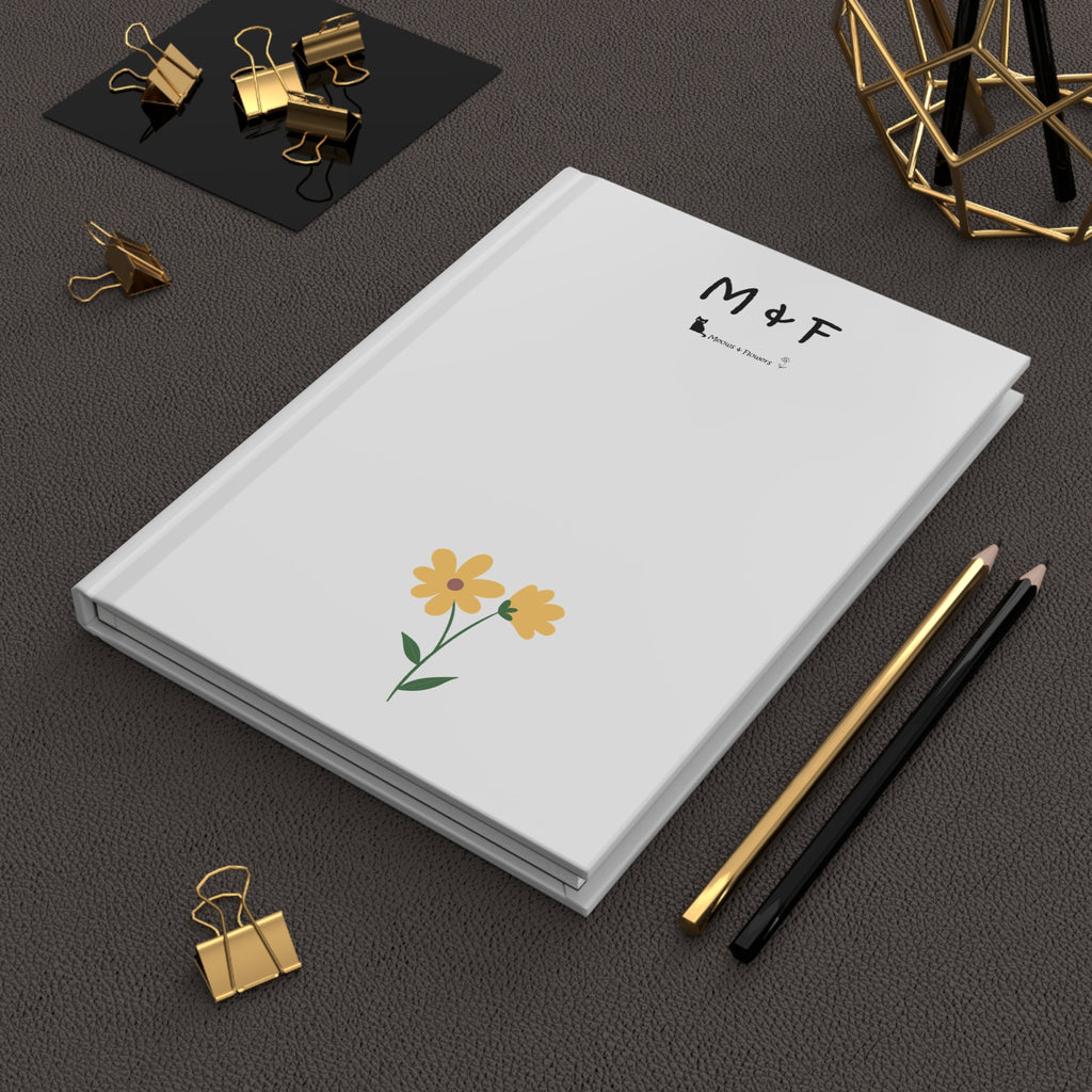 Hardcover Journal Matte (Yellow Flower)