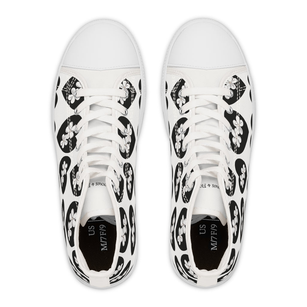 Women's High Top Sneakers Heart