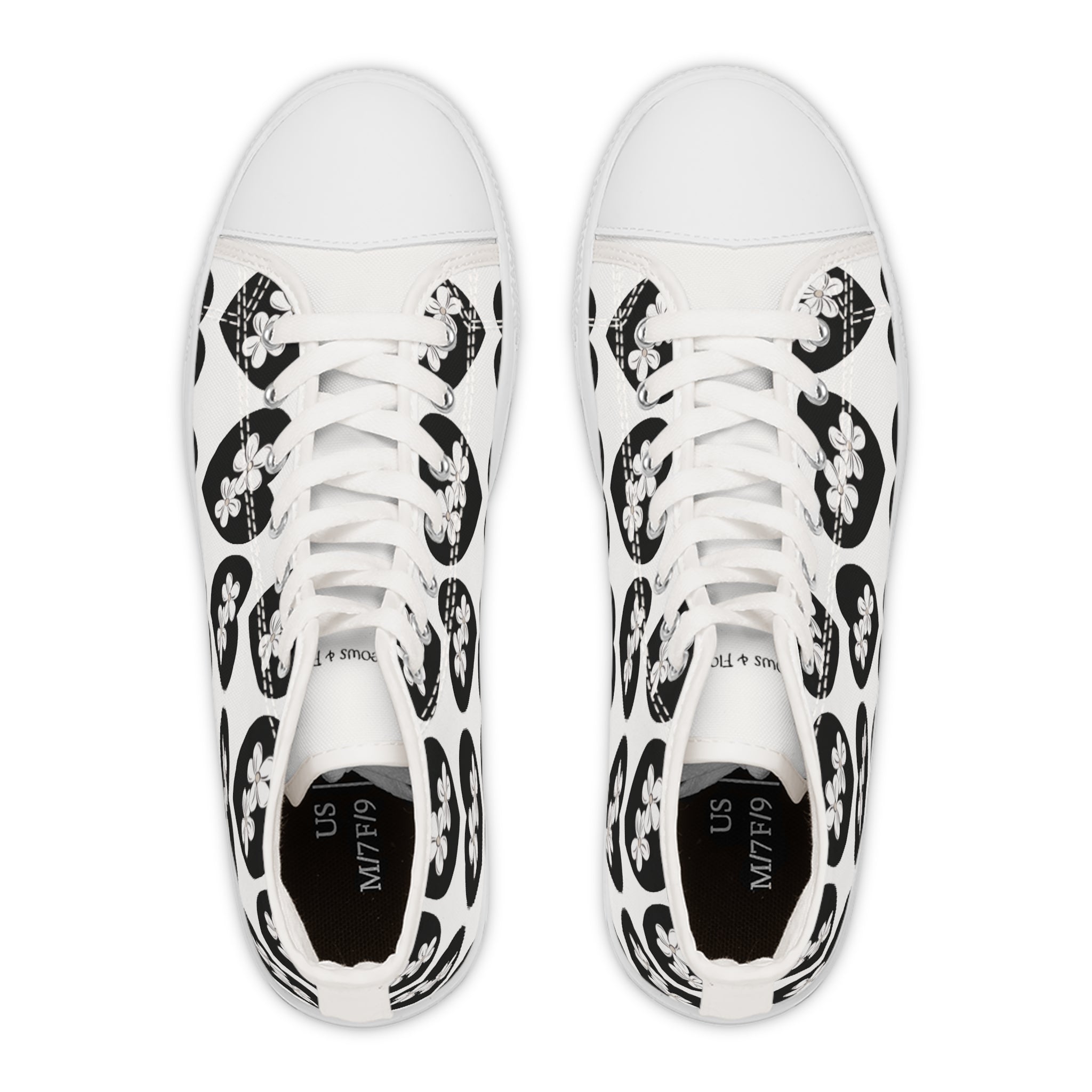 Women's High Top Sneakers Heart