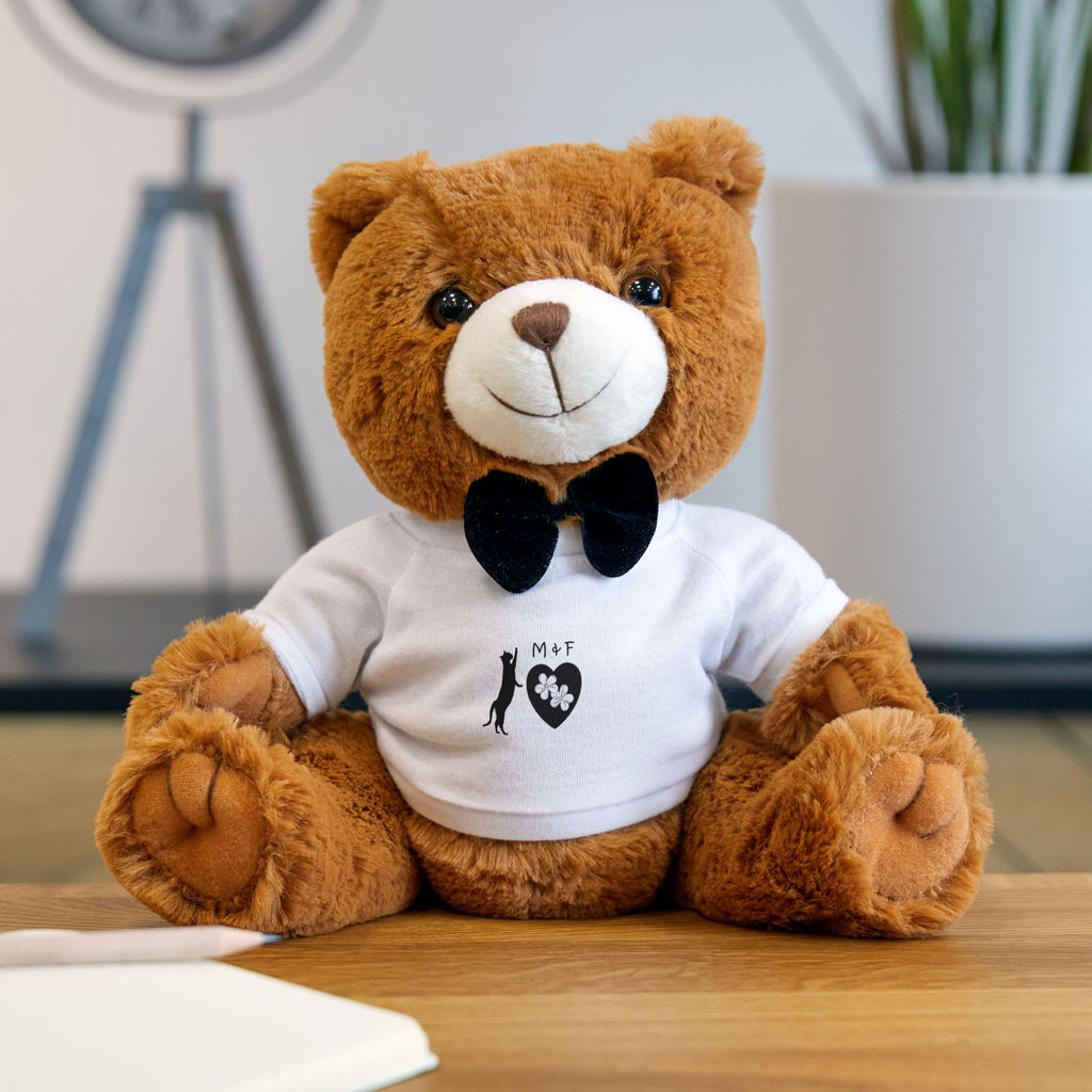 Teddy Bear with T-Shirt M&F Heart logo