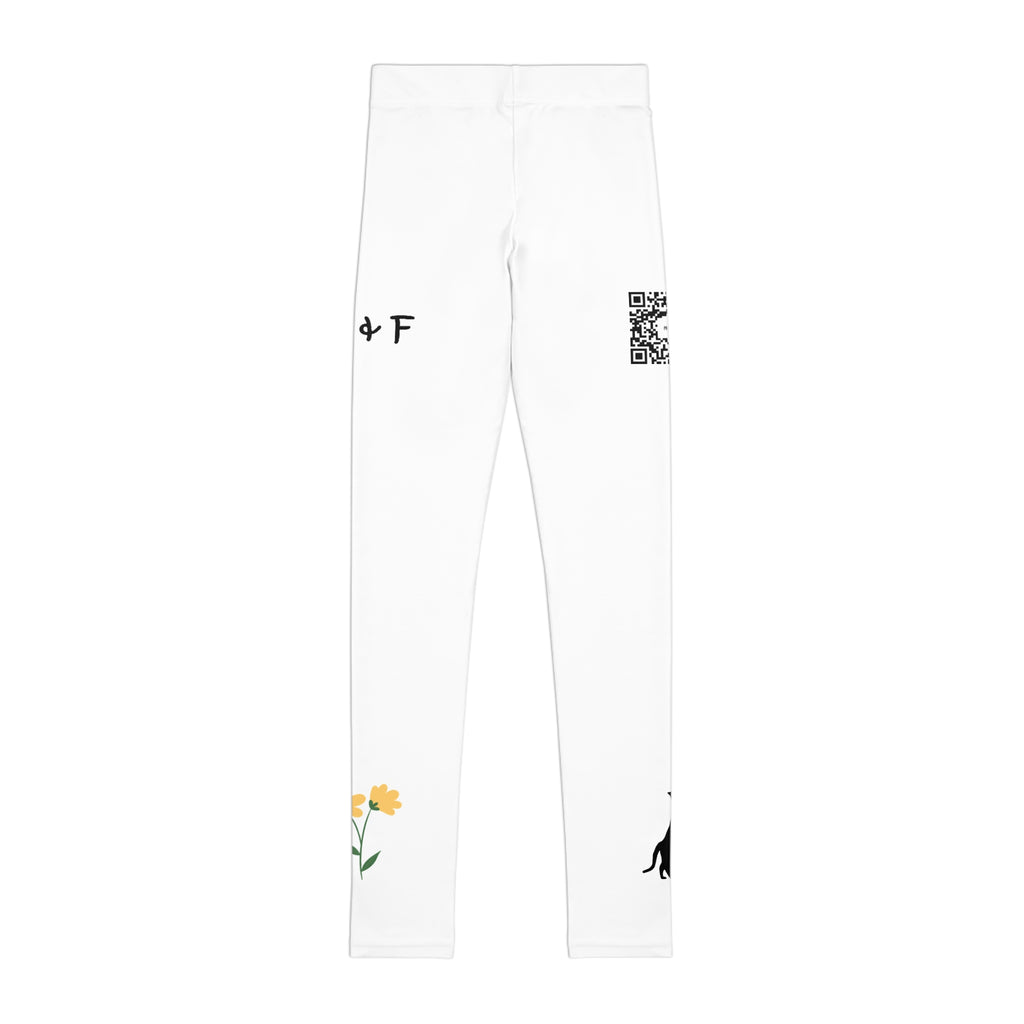 Youth Leggings (M&F Logo Yellow Flower)