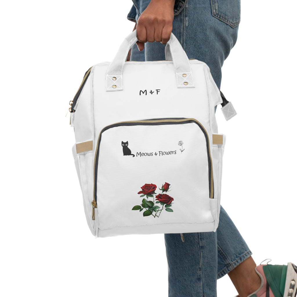 Multifunctional Backpack (Roses Flower)