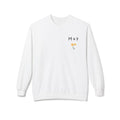 Midweight Softstyle Fleece Crewneck Sweatshirt (Yellow Flower)