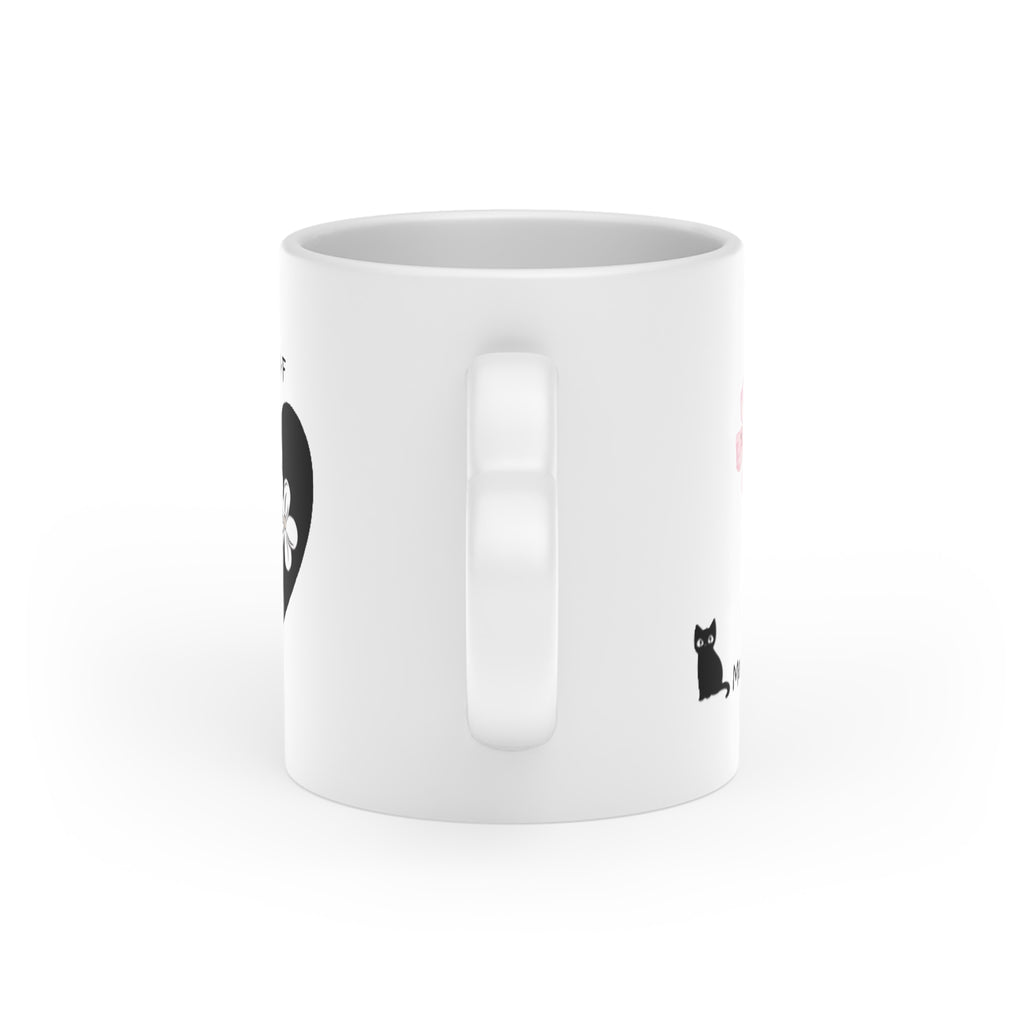 Heart-Shaped Mug Pink Flower