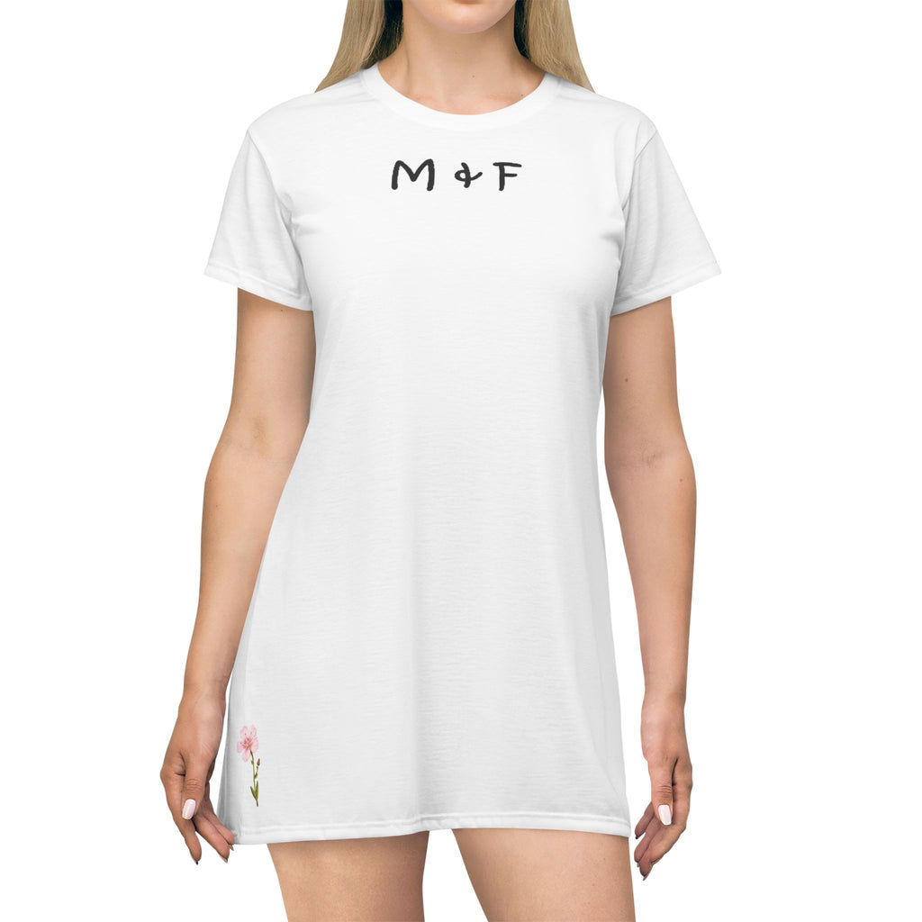 T-Shirt Dress (Pink Flower)