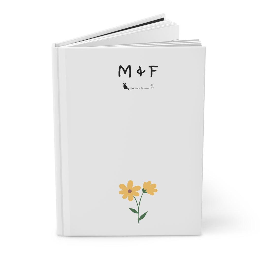 Hardcover Journal Matte (Yellow Flower)