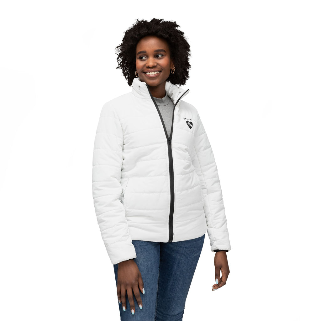 Women’s Puffer Jacket Heart Logo