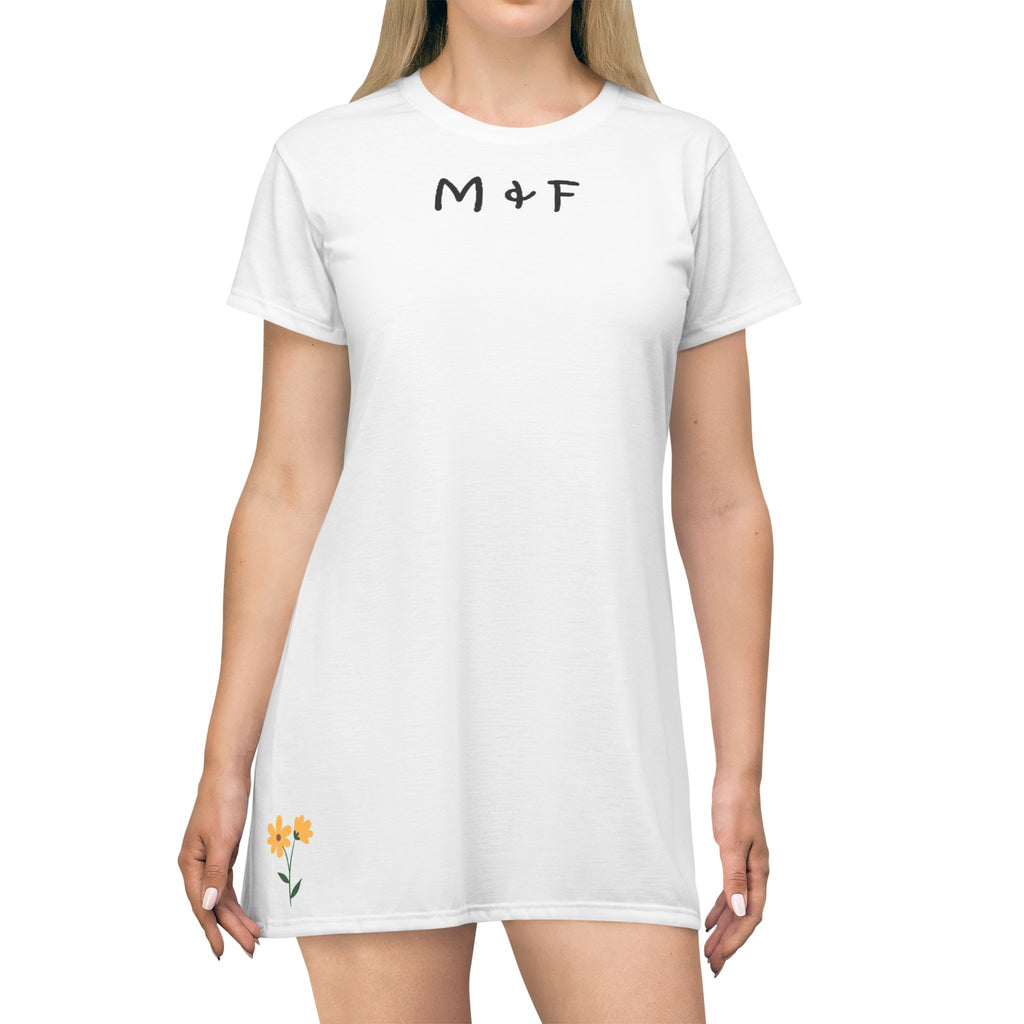 T-Shirt Dress (Yellow Flower)