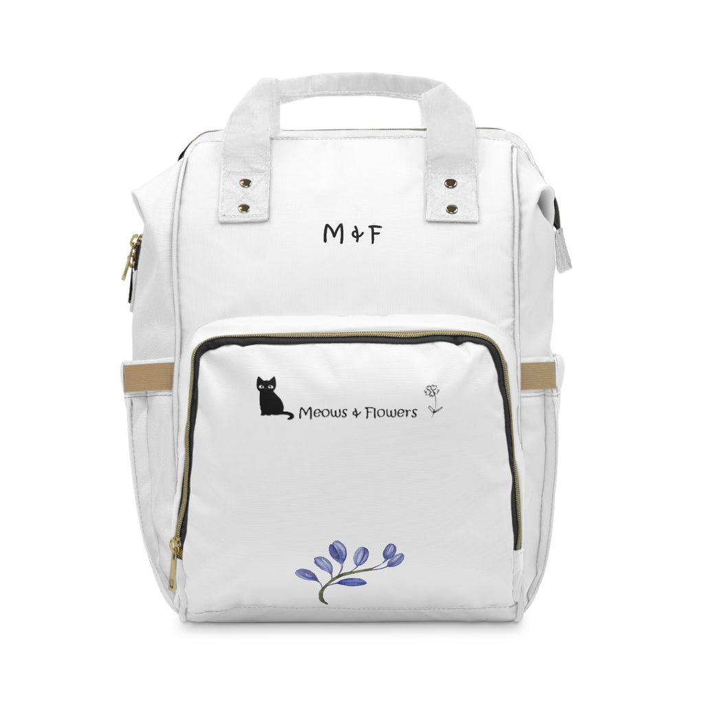 Multifunctional Backpack (Blue Flower)