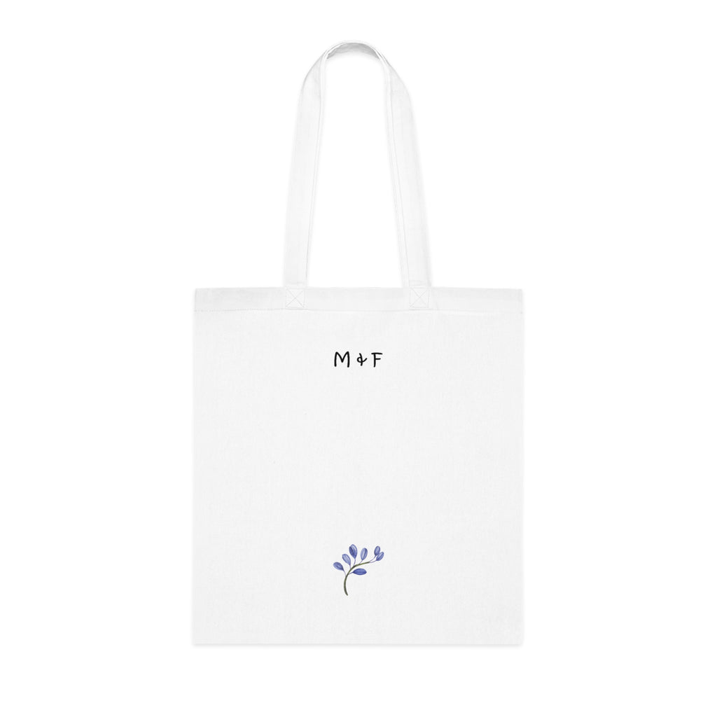 Cotton Tote (Blue Flower)