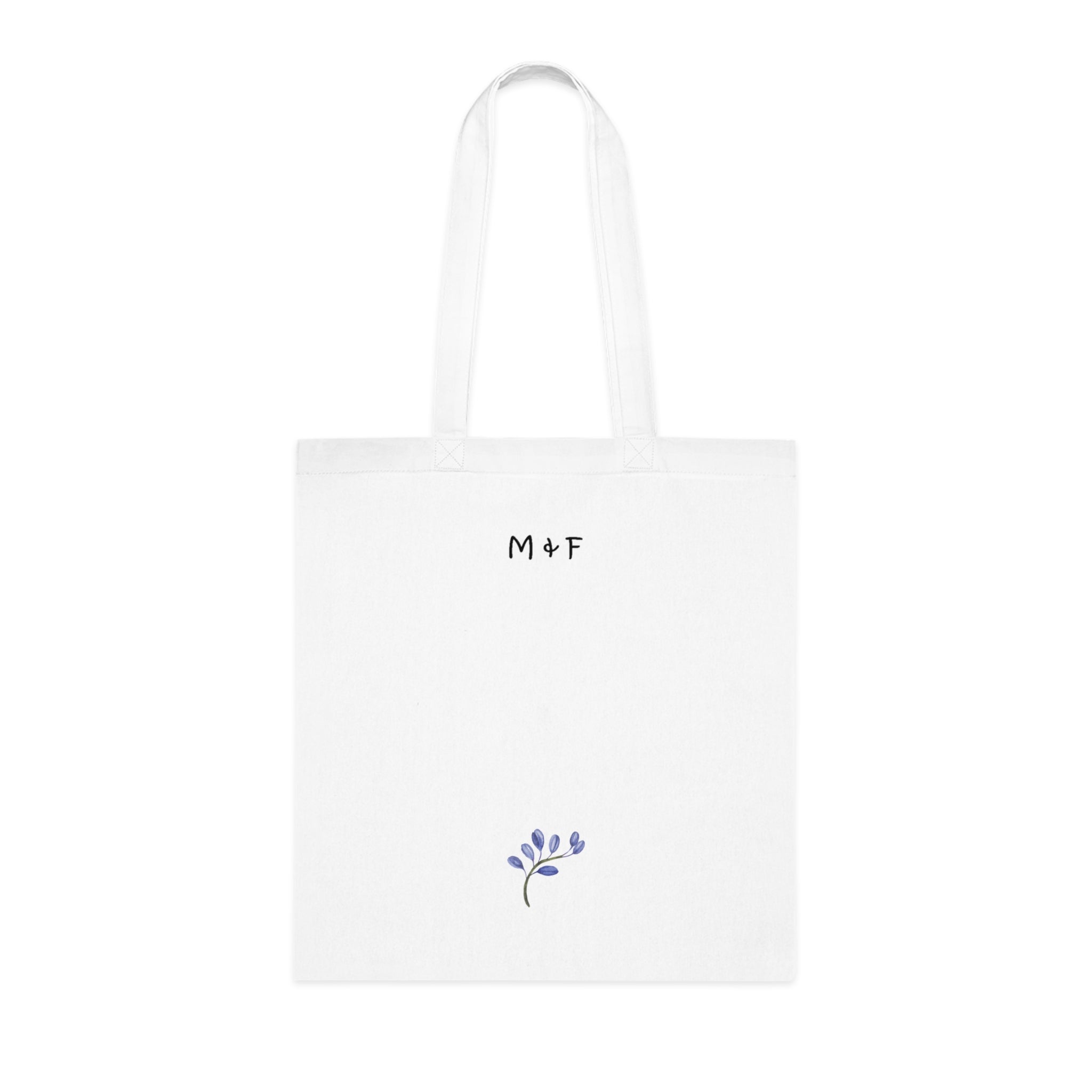 Cotton Tote (Blue Flower)