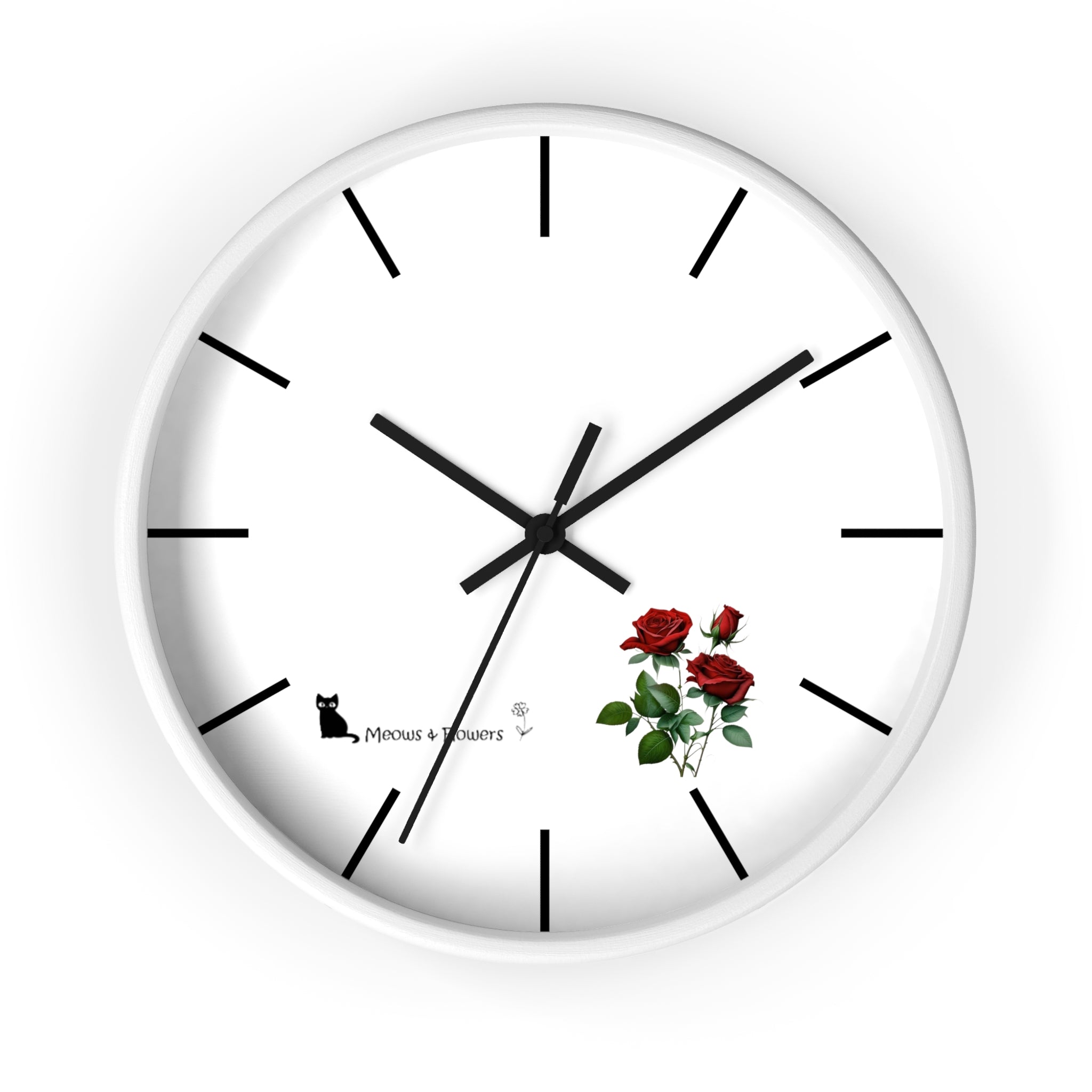 Wall Clock (Roses Flower)