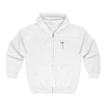 Unisex Heavy Blend™ Full Zip Hooded Sweatshirt (Shadow Flower 1)