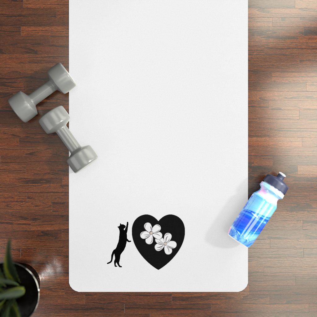 Rubber Yoga Mat Cat Logo