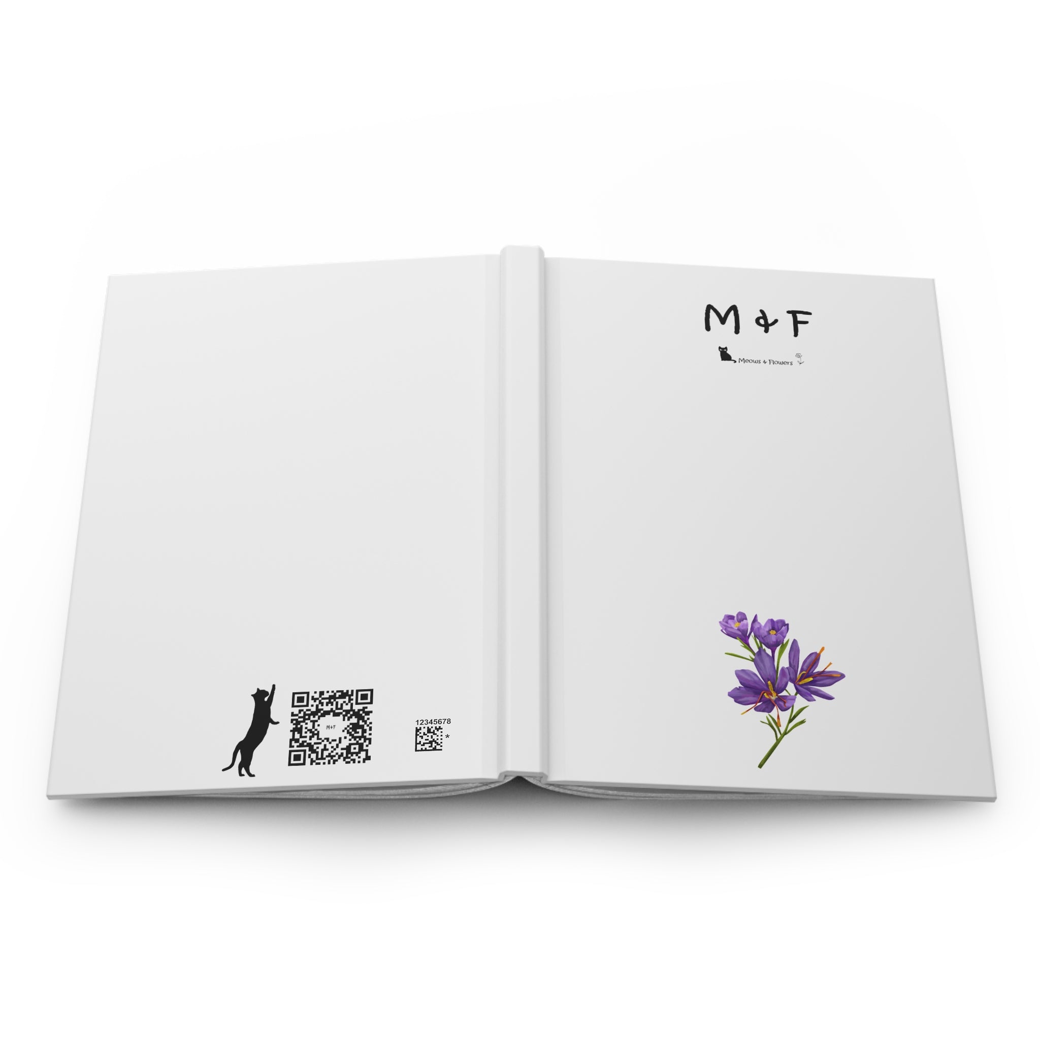 Hardcover Journal Matte (Purple Flower)