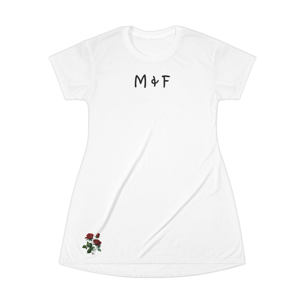 T-Shirt Dress (Roses Flower)