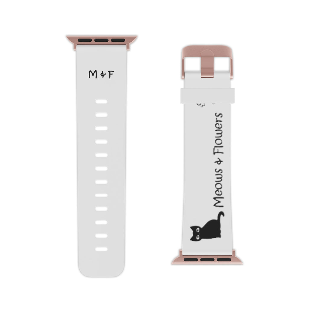 Watch Band for Apple Watch (Meows and Flowers)