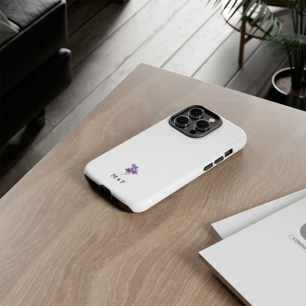 Tough Phone Case (Purple Flower)