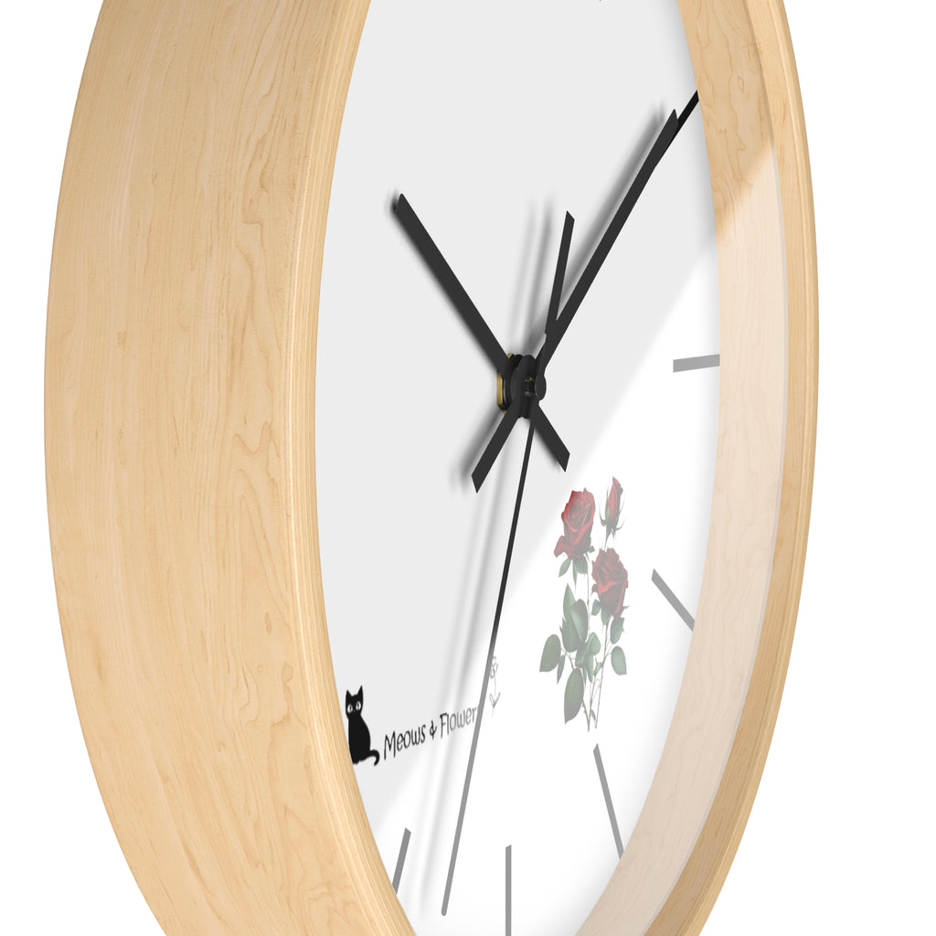 Wall Clock (Roses Flower)