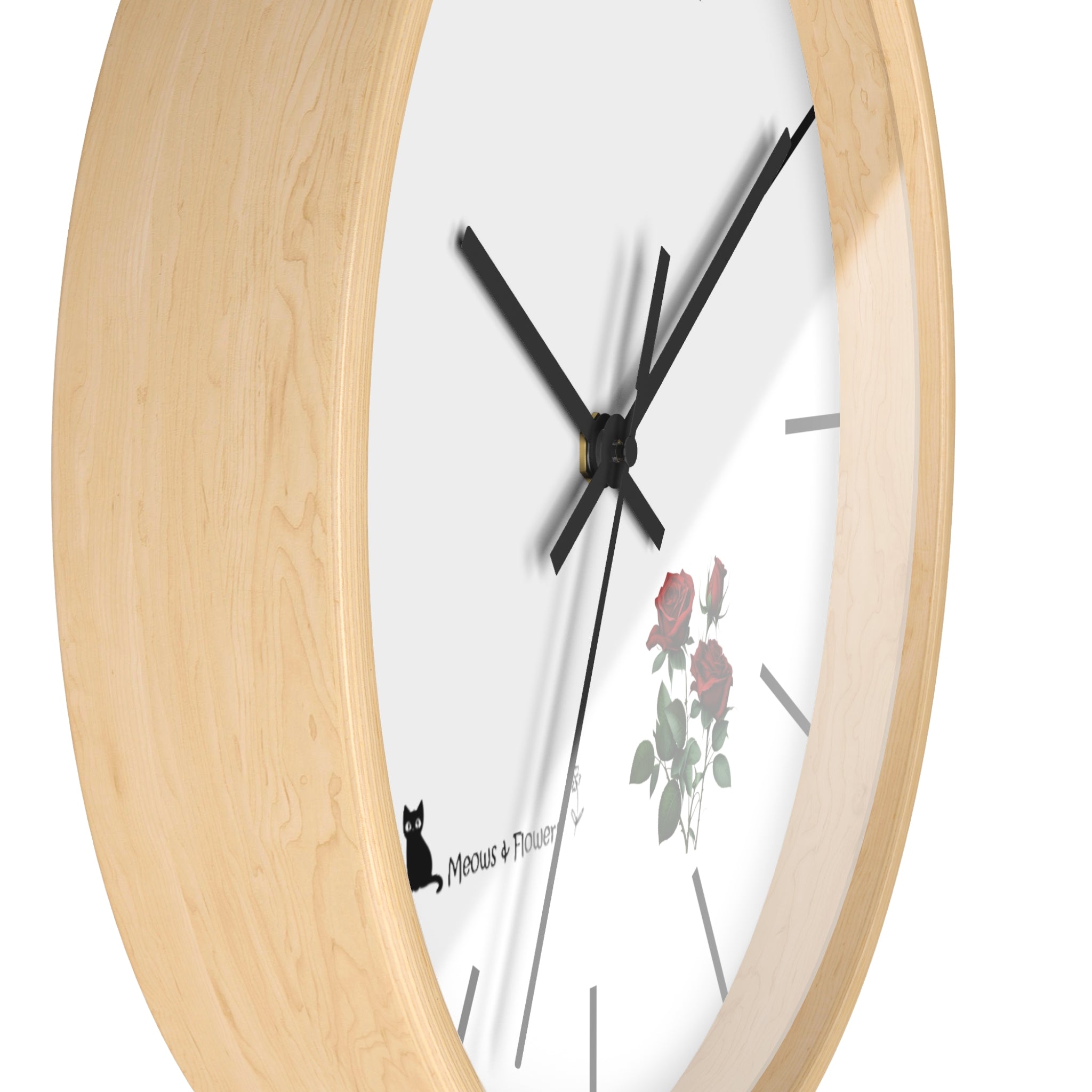 Wall Clock (Roses Flower)