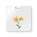 Corkwood Coaster Set (Yellow Flower)