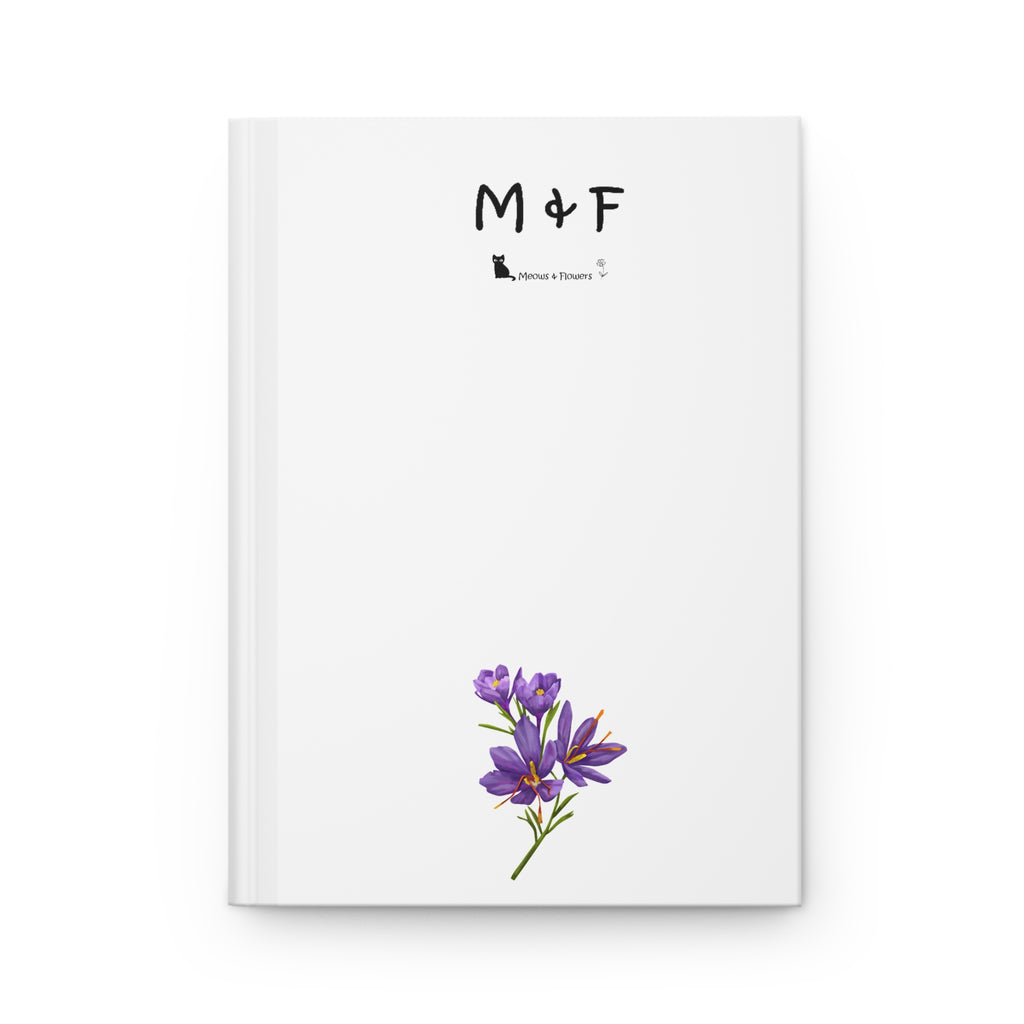 Hardcover Journal Matte (Purple Flower)