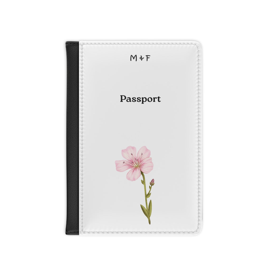 Passport Cover (Pink Flower)