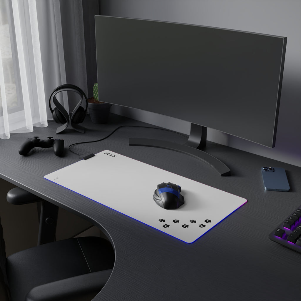 LED Mouse Pad (M&F Paws)