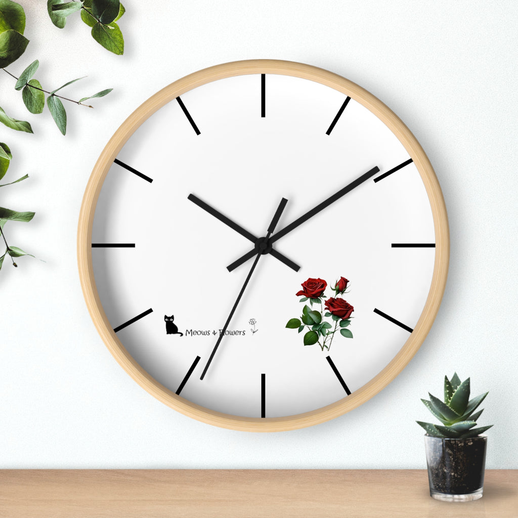 Wall Clock (Roses Flower)
