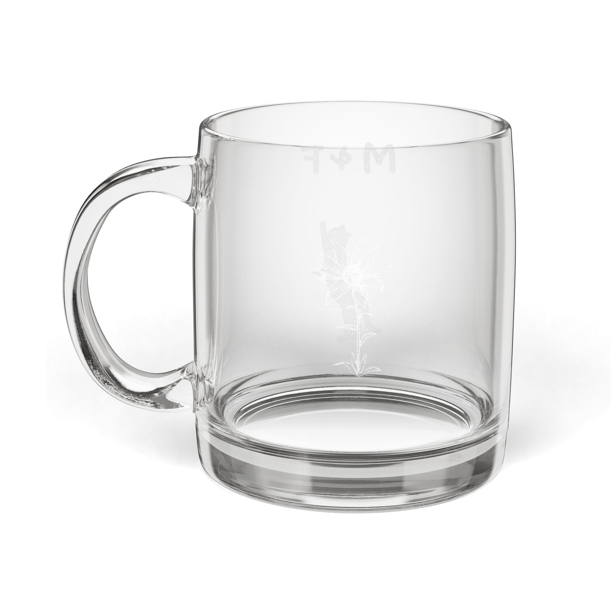 Glass Coffee Mug, 12.25oz (Engraving)