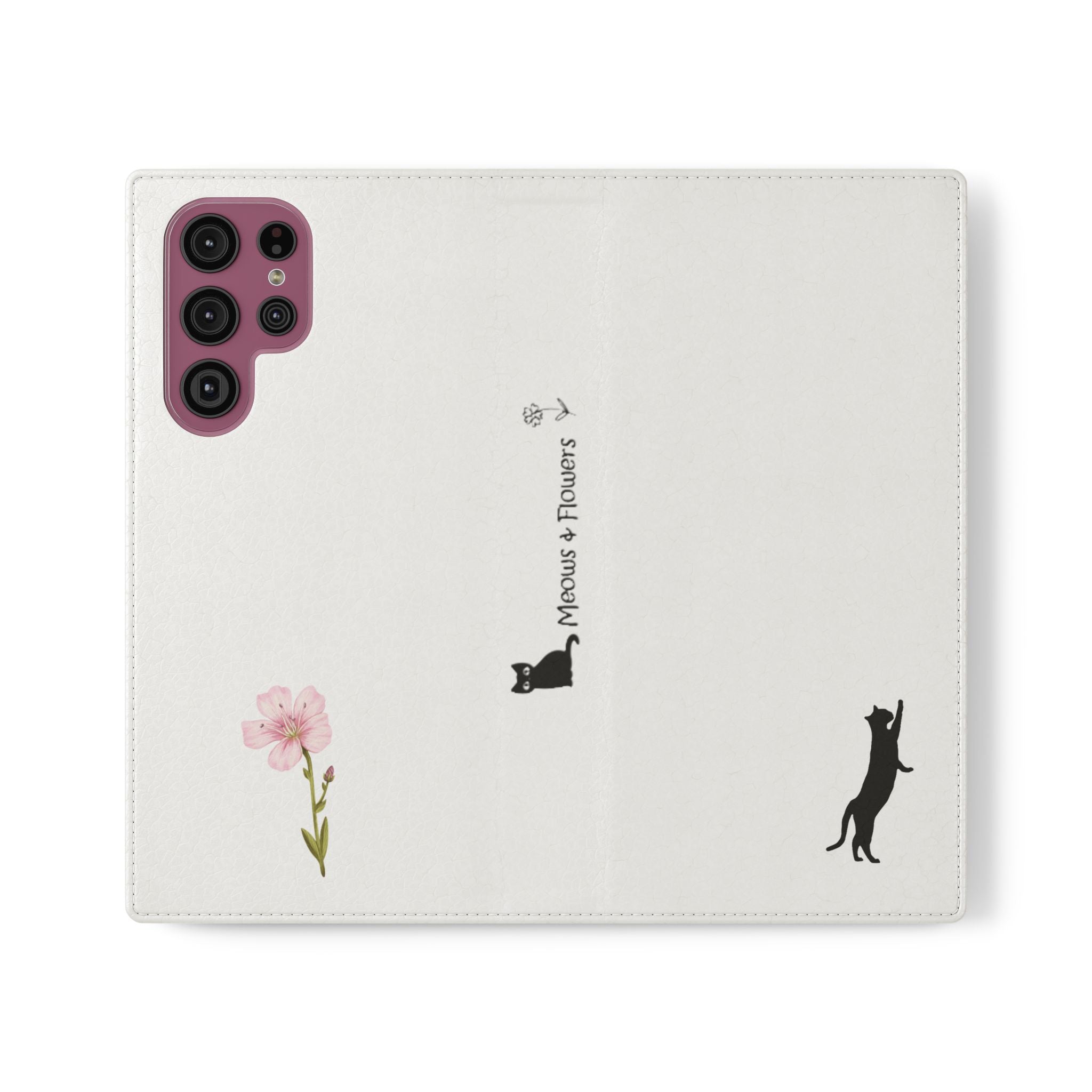 Flip Cases (Pink Flower)
