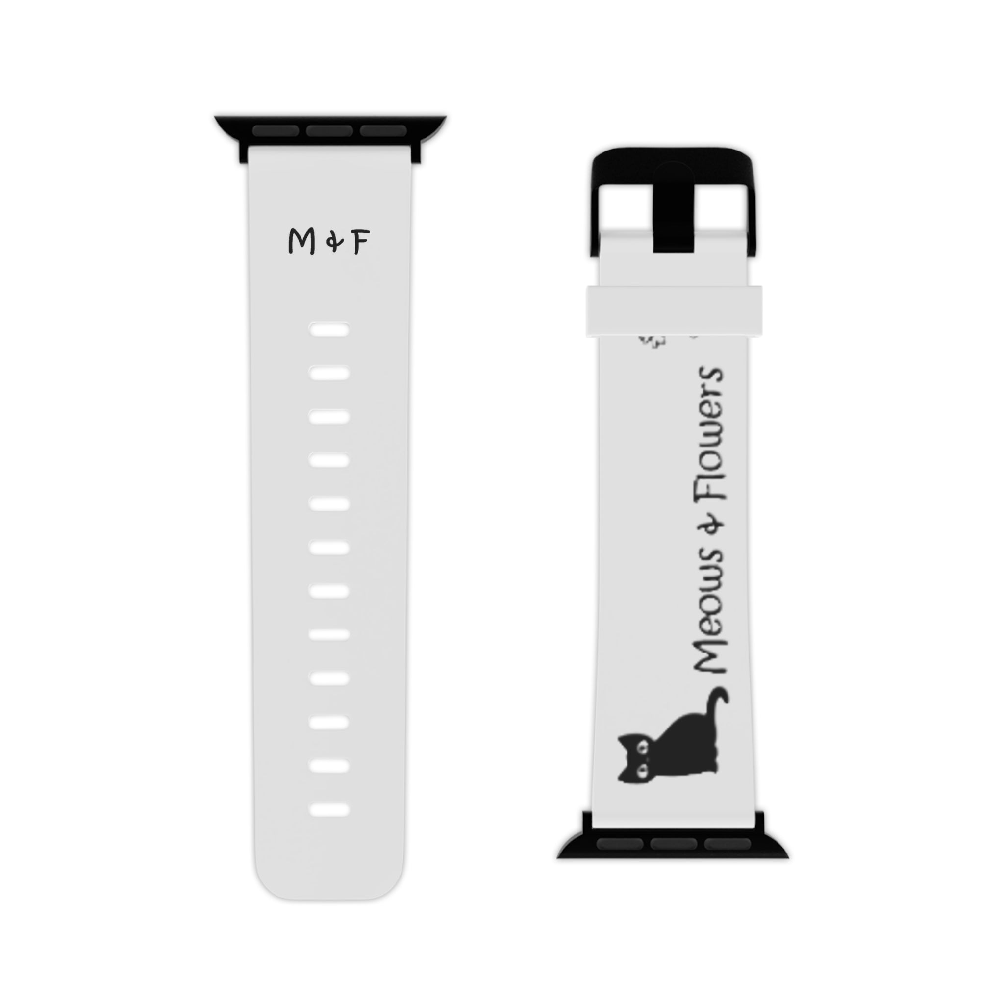 Watch Band for Apple Watch (Meows and Flowers)