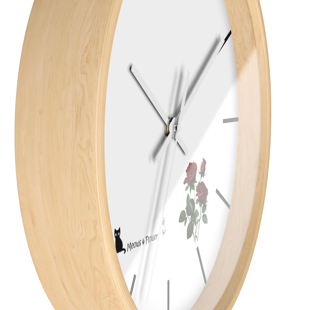 Wall Clock (Roses Flower)