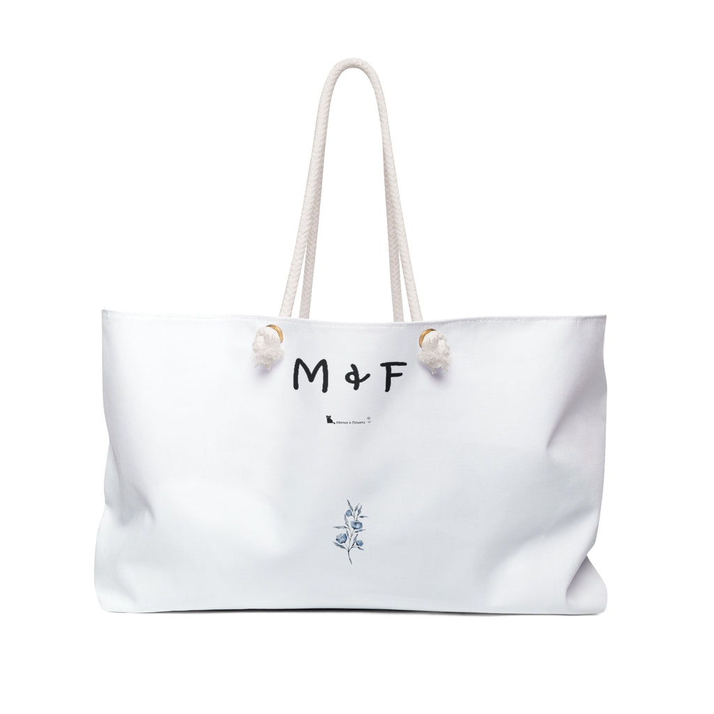 Weekender Bag (Light Blue Flower)