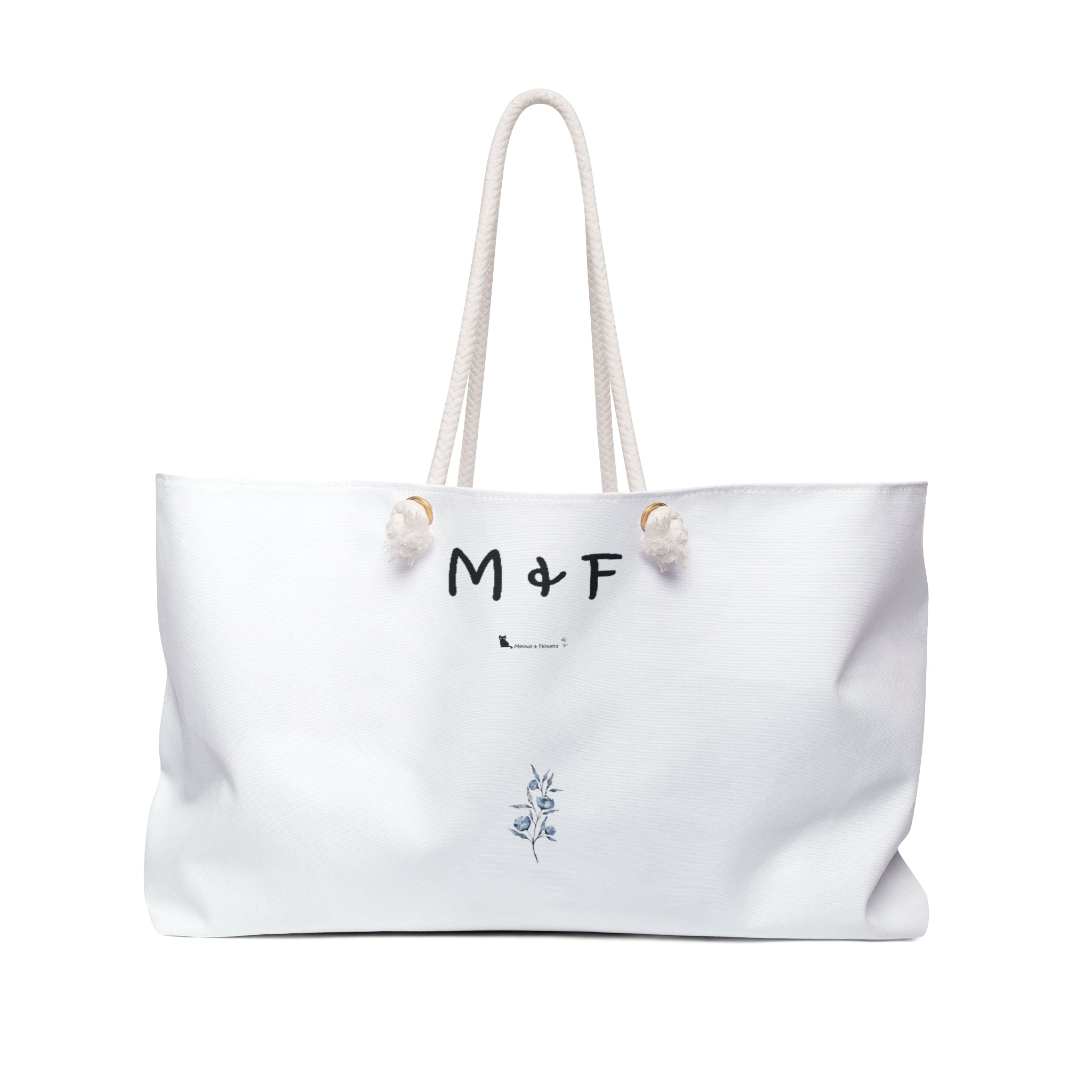 Weekender Bag (Light Blue Flower)