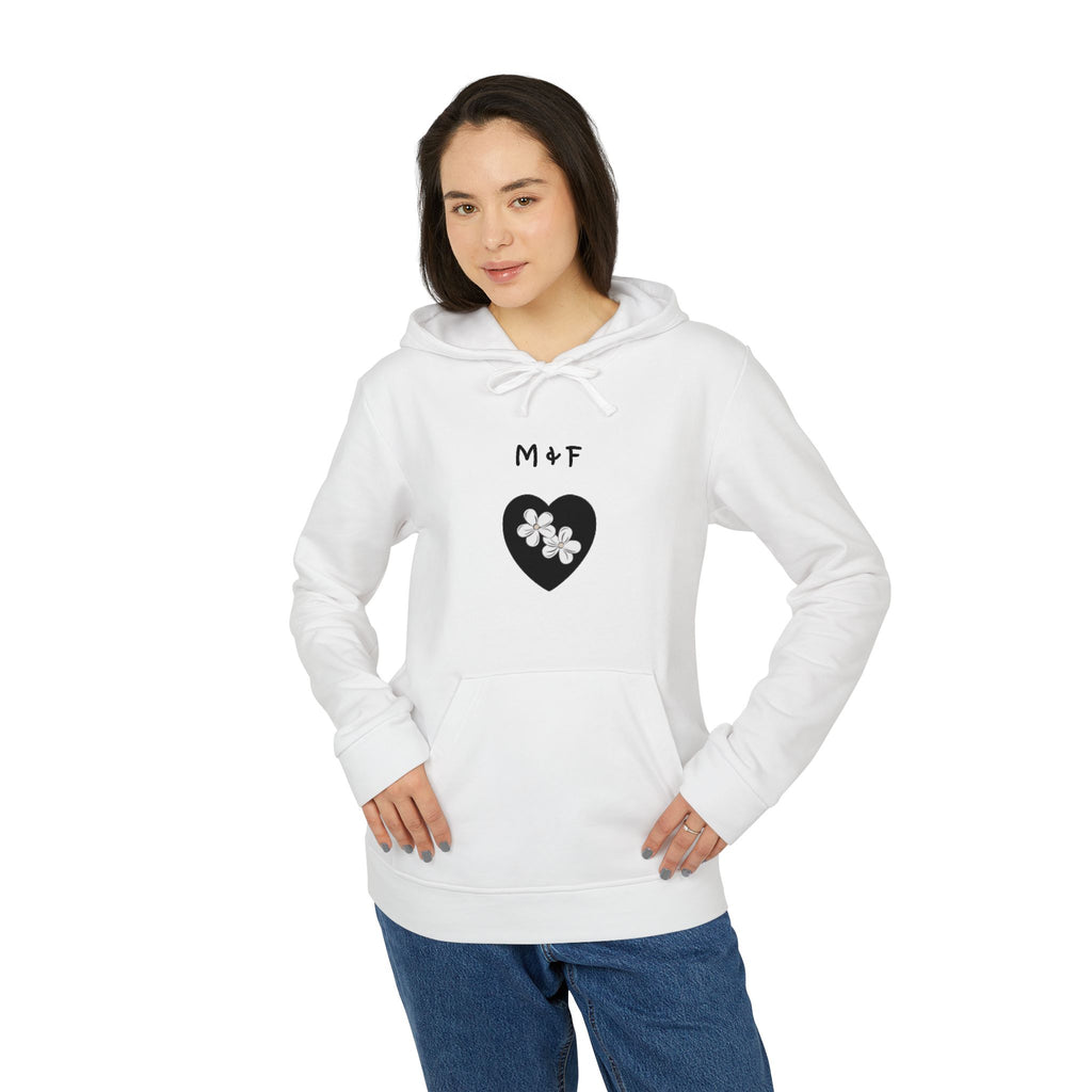 "Adidas" Unisex Fleece Hoodie Heart