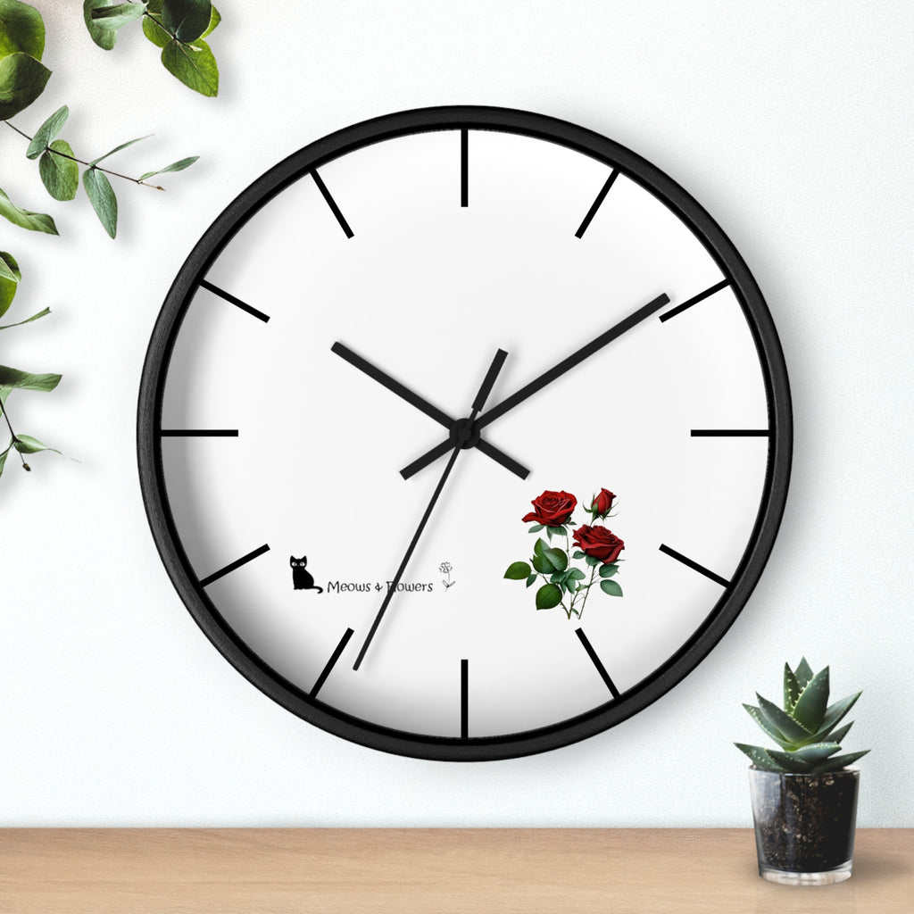 Wall Clock (Roses Flower)
