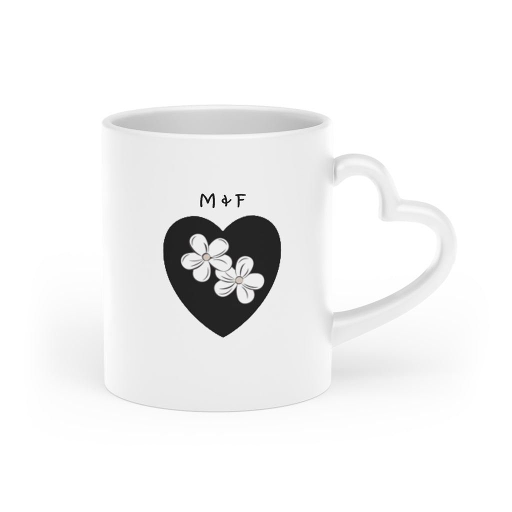 Heart-Shaped Mug Yellow Flower