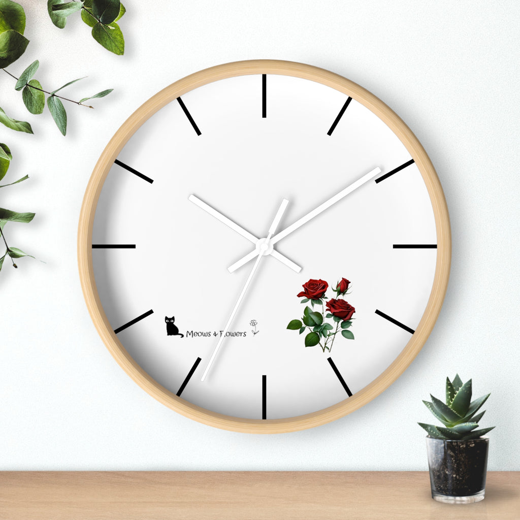Wall Clock (Roses Flower)