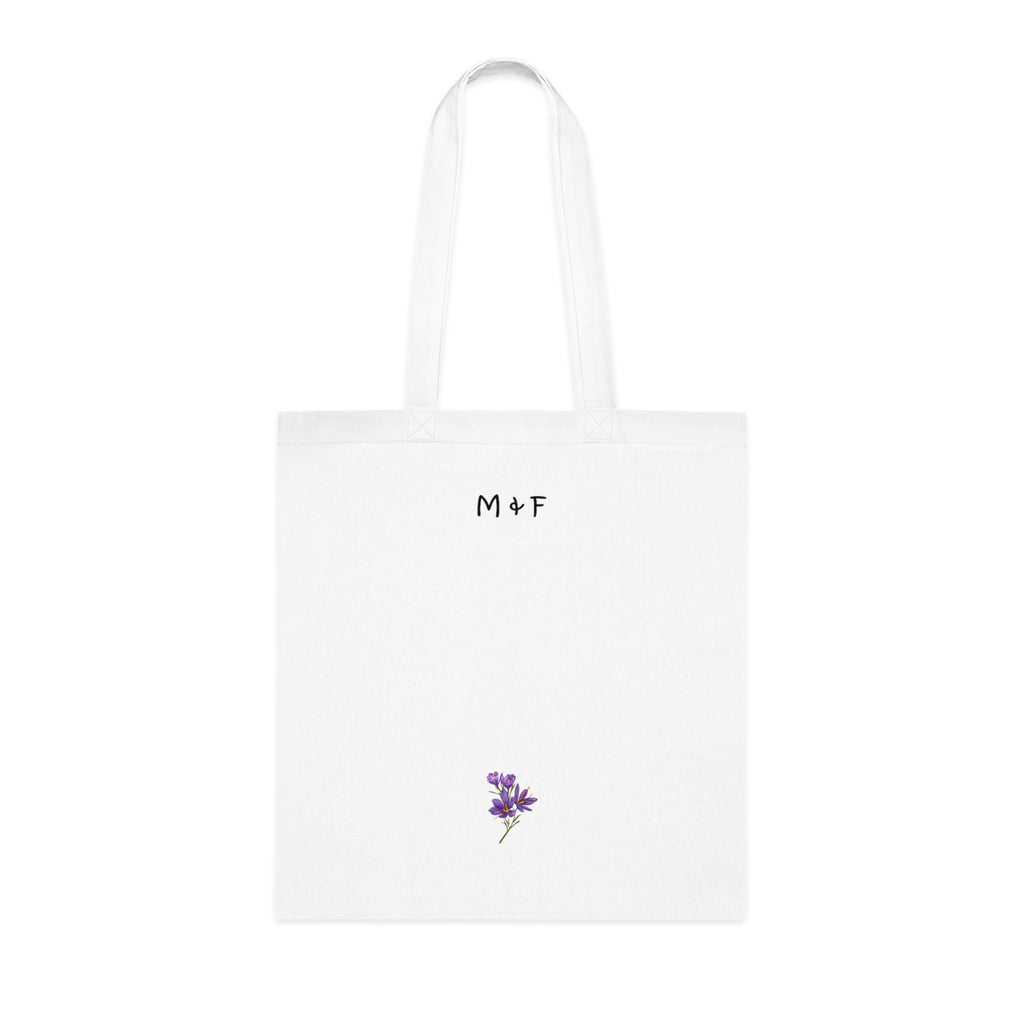 Cotton Tote (Purple Flower)