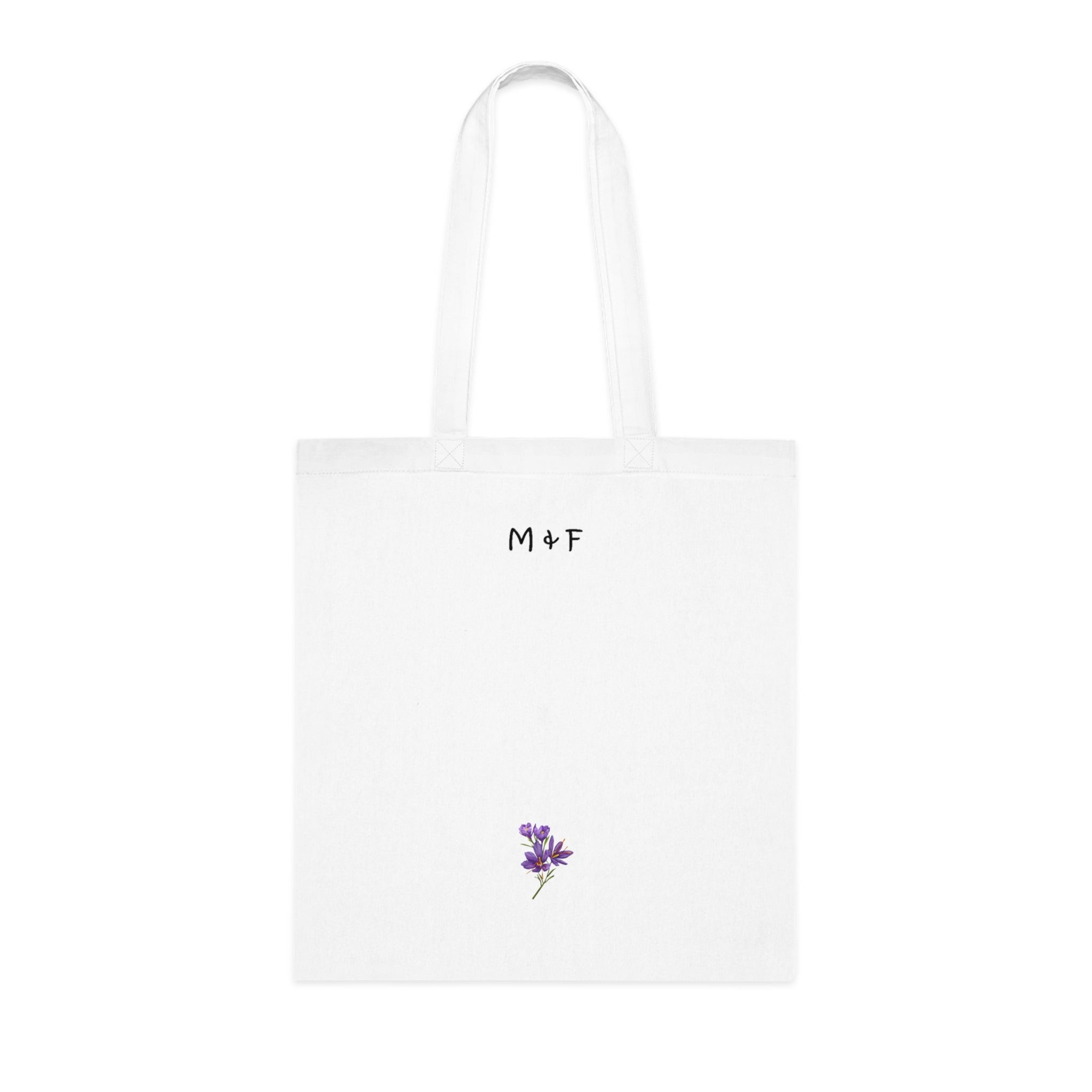 Cotton Tote (Purple Flower)