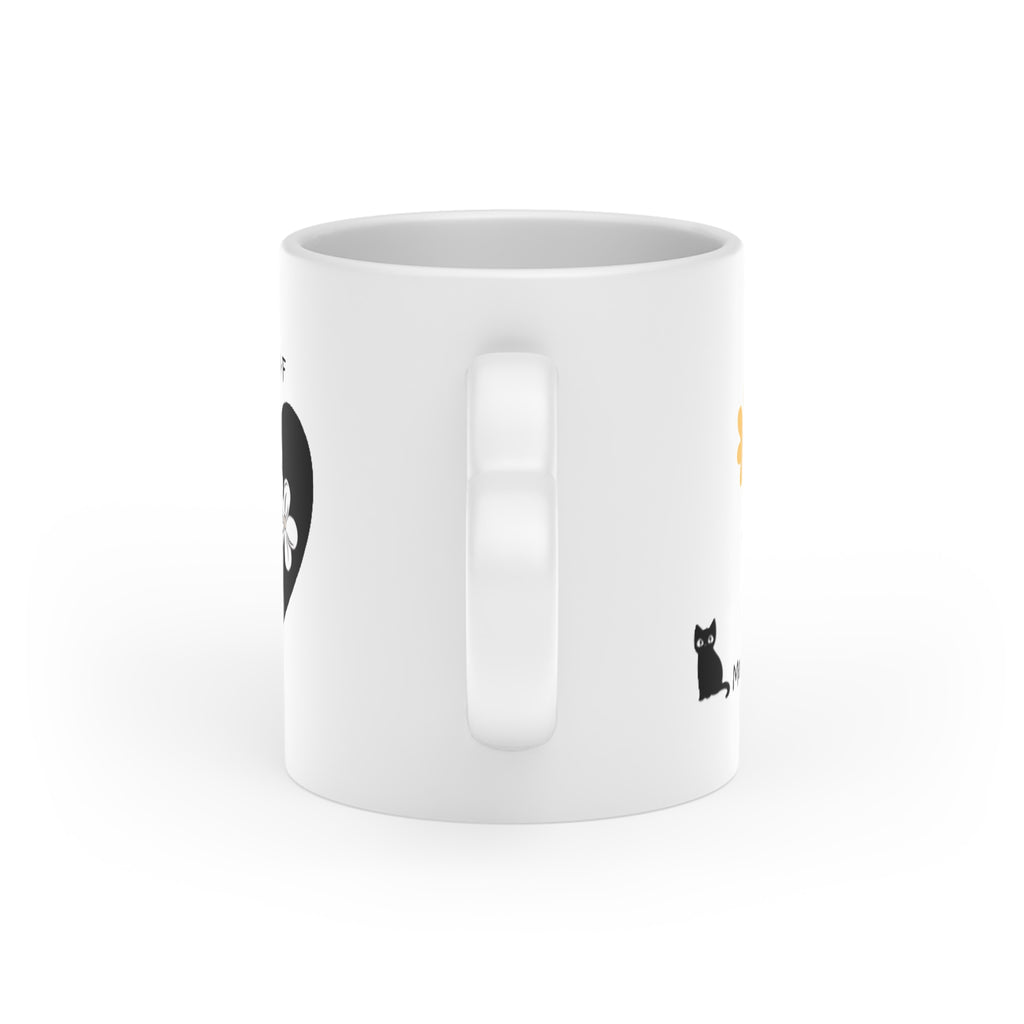 Heart-Shaped Mug Yellow Flower