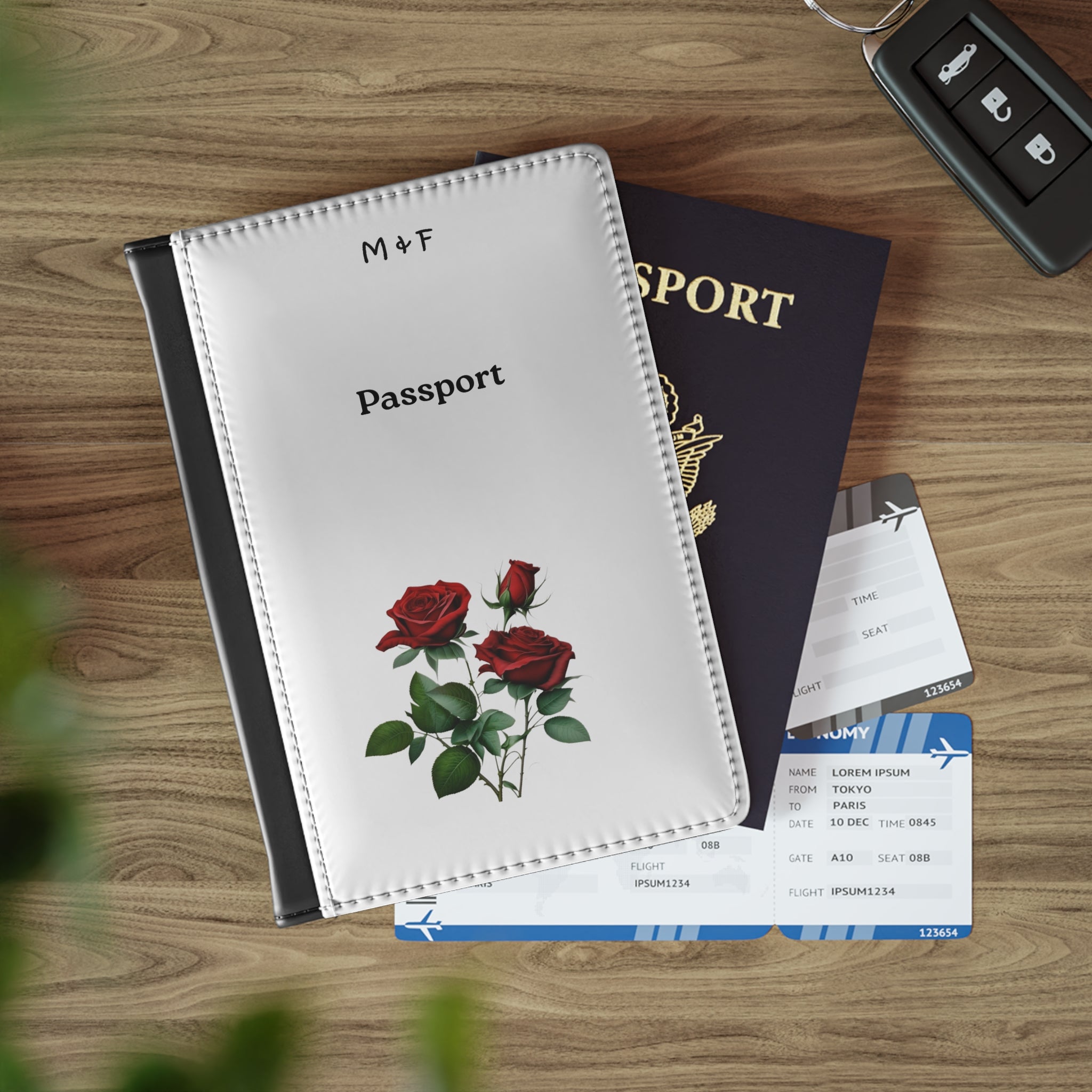 Passport Cover (Roses Flower)