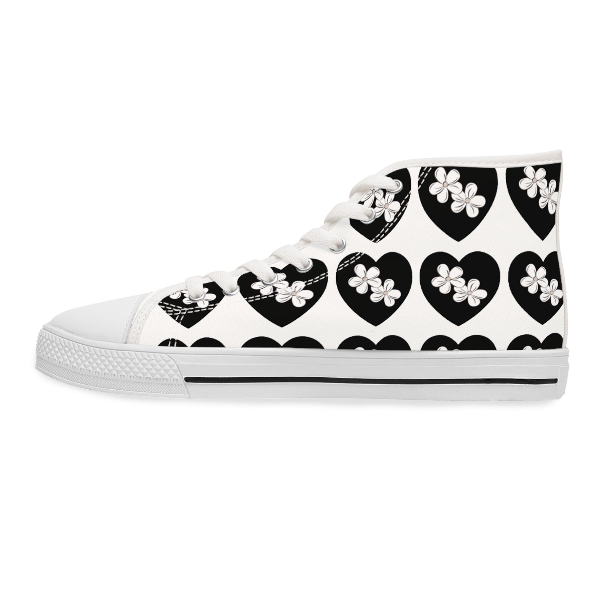 Women's High Top Sneakers Heart