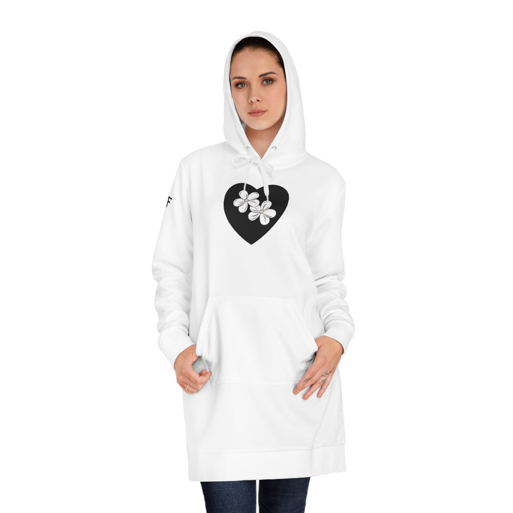 Women's Hoodie Dress Heart Logo
