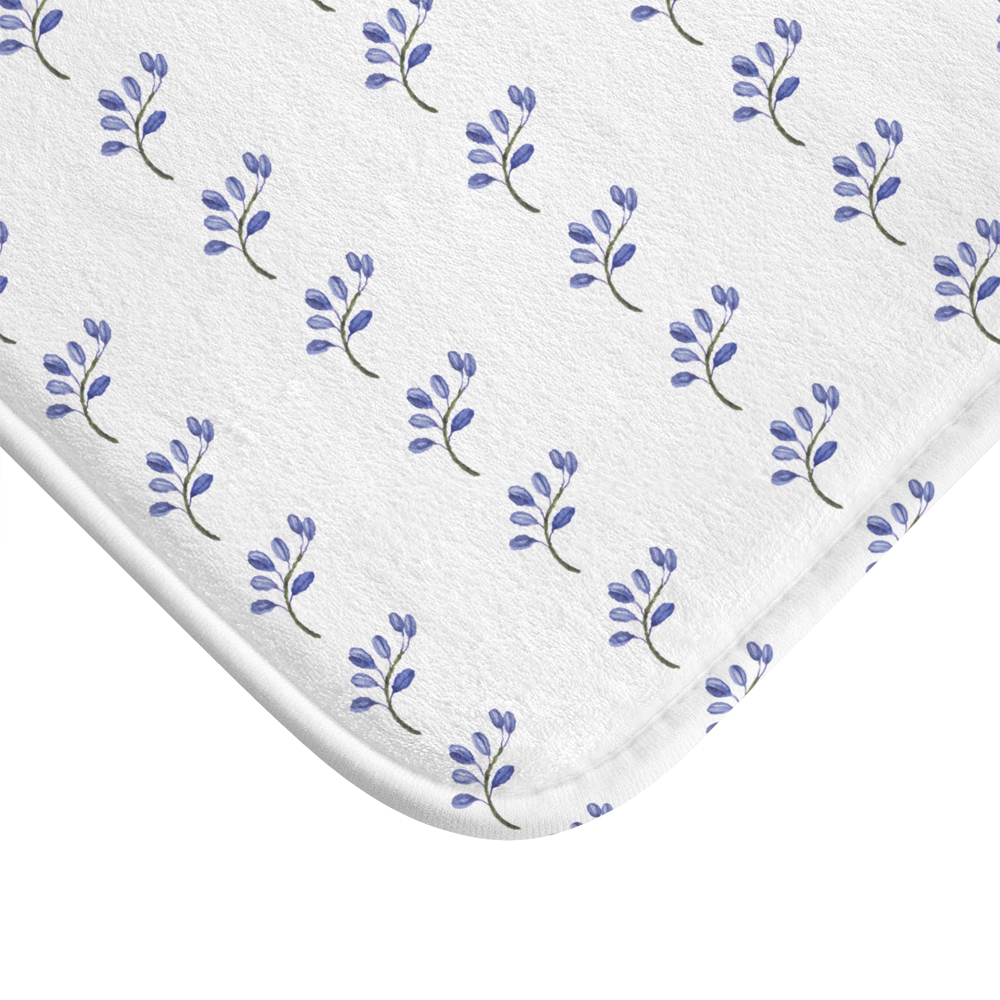 Bath Mat (Blue Flower)